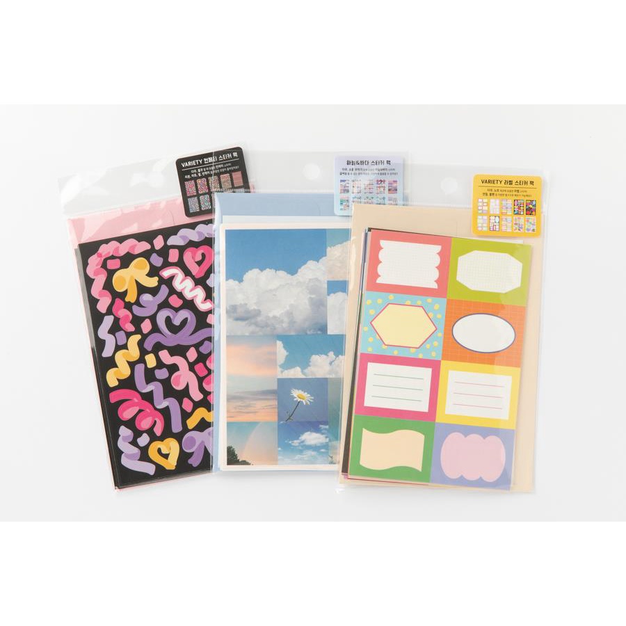 Set 10 Tấm Sticker ARTBOX Hàn Quốc Màu Sắc Nổi Bật