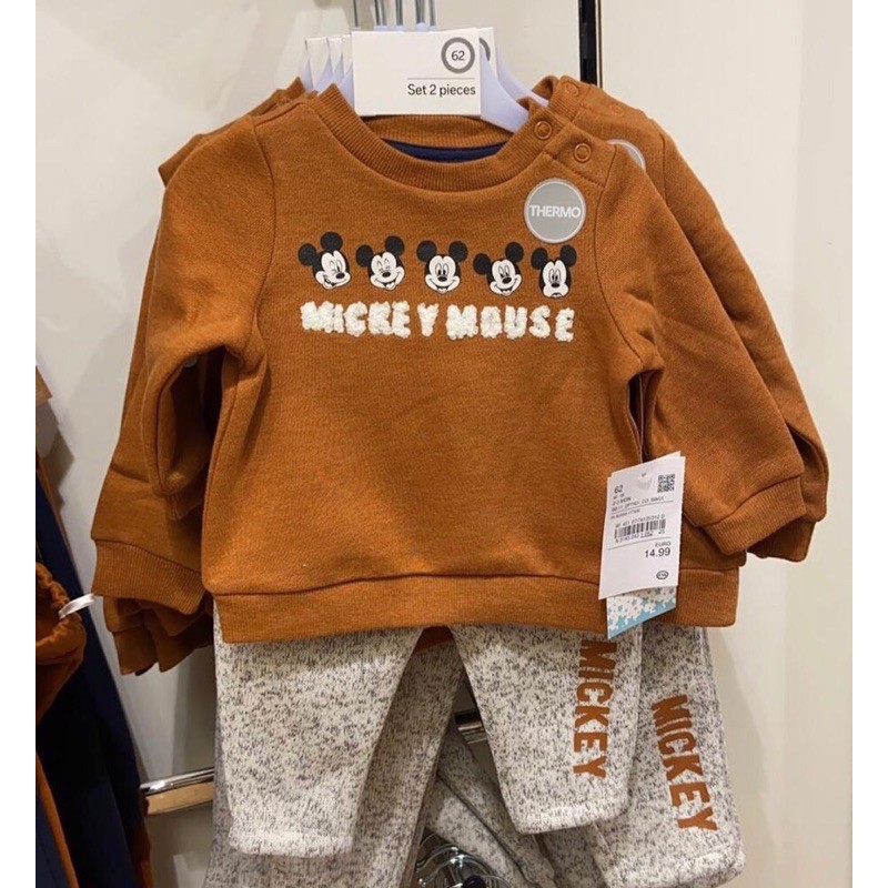 Bộ nỉ Mickey C&A sz 0/3M