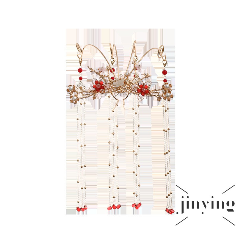 GETNOIVAS  Trâm cài tóc hình vương miện phong cách Trung Hoa tinh tế chất lượng cao