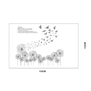 decal vườn bồ công anh