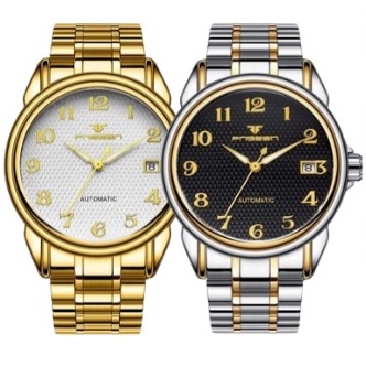 Đồng hồ cơ nam dấu máy FNGEEN, đồng hồ nam mặt lưới cực đẹp mã A20