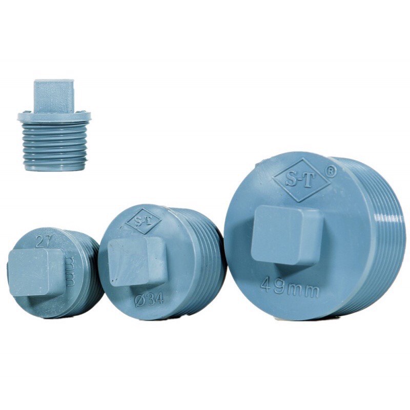 Năp bít ống nước nhựa phi Ø21, 27, 34, 42, 49, 60, 90, nắp chặn nước