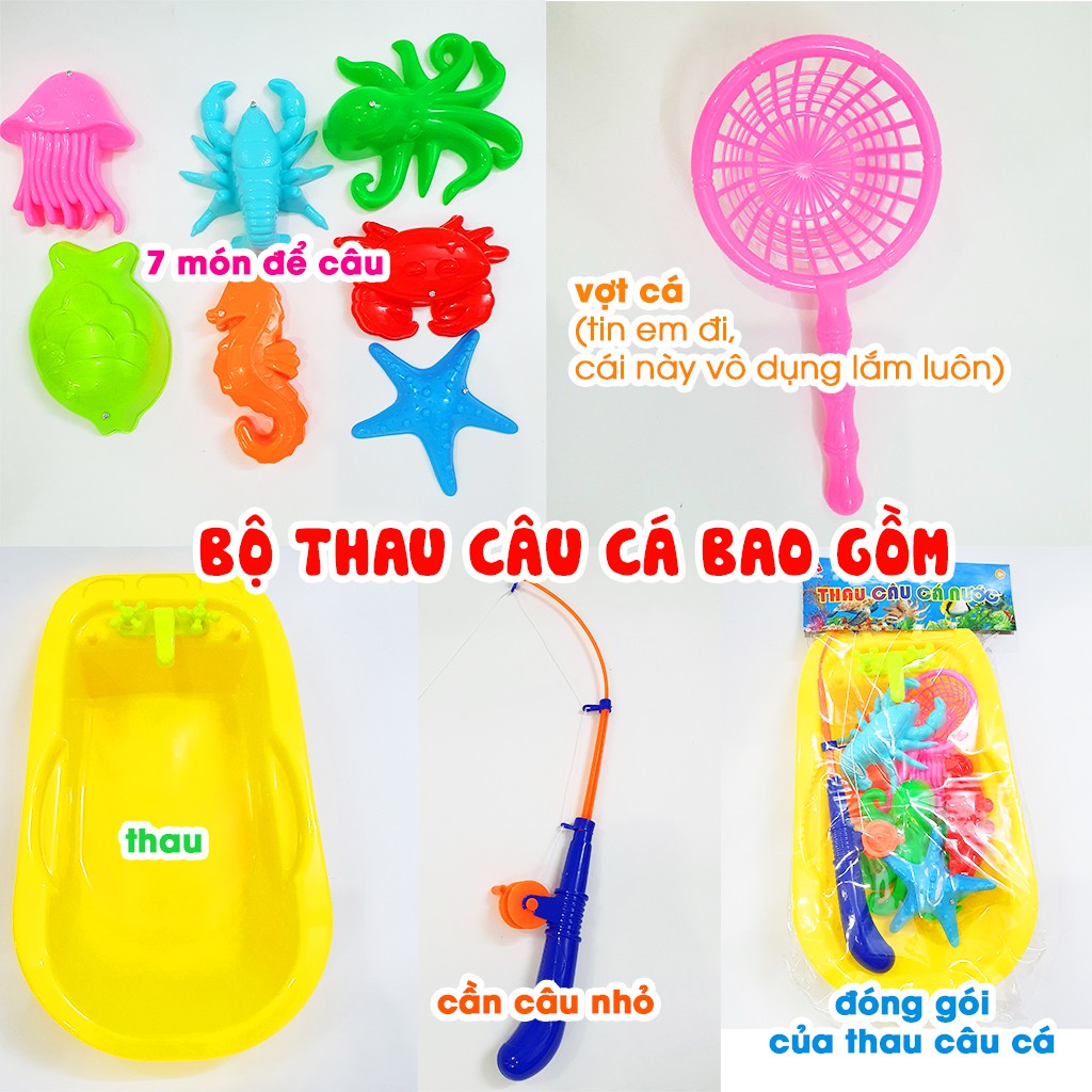 Đồ chơi câu cá cho bé , cần câu cá bằng nhựa trẻ em, Do Choi Cau Ca Tre Em