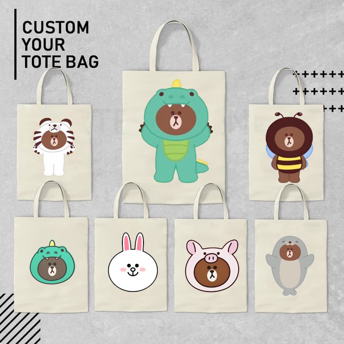 túi tote gấu brown thỏ cony TT5