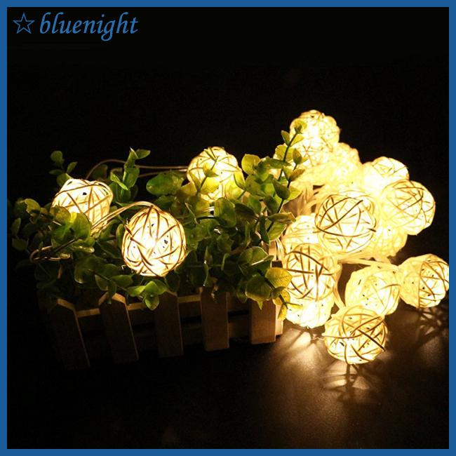 Dây đèn Led trang trí 20 bóng hình quả cầu tròn độc đáo dài 2 mét