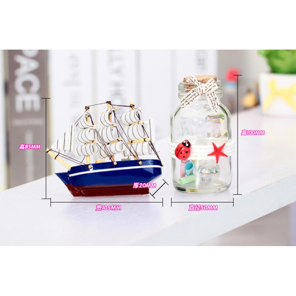 Hộp quà tặng thuyền buồm phát sáng làm quà tặng, vật trang trí, phong thuỷ cực ý nghĩa phát tài phát lộc Dma store | BigBuy360 - bigbuy360.vn