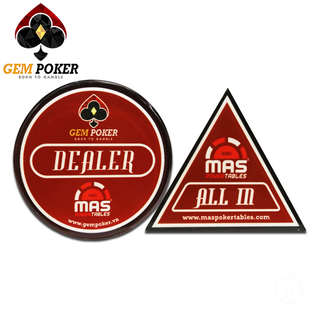 NÚT DEALER ALL-IN GEM POKER ĐỎ