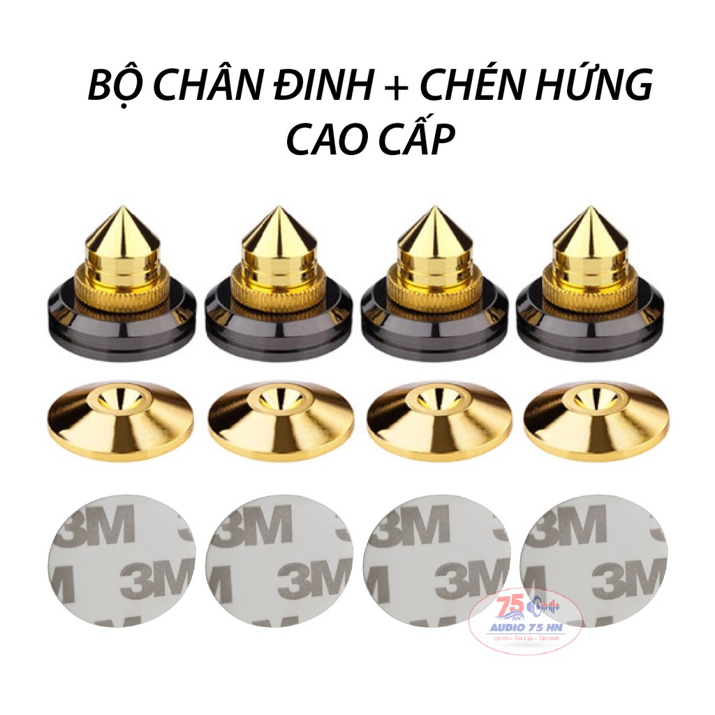 Chân đế gắn loa mạ vàng cao cấp - Chân đinh chén hứng
