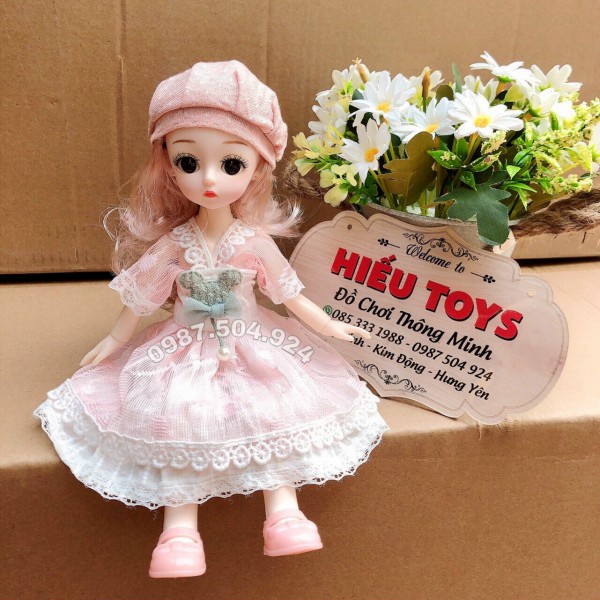 Búp Bê Doris 30cm Có Khớp Mặt Xinh Váy Đẹp Đồ Chơi Trẻ Em Hiếu Toys