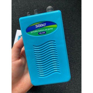 Máy Sủi Oxy Pin SOBO SB980 ( Tặng kèm dây oxi và cục sủi oxi)