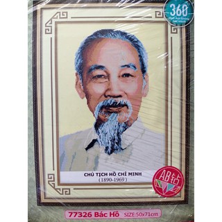 Tranh đính đá chân dung Hồ Chí Minh 77326