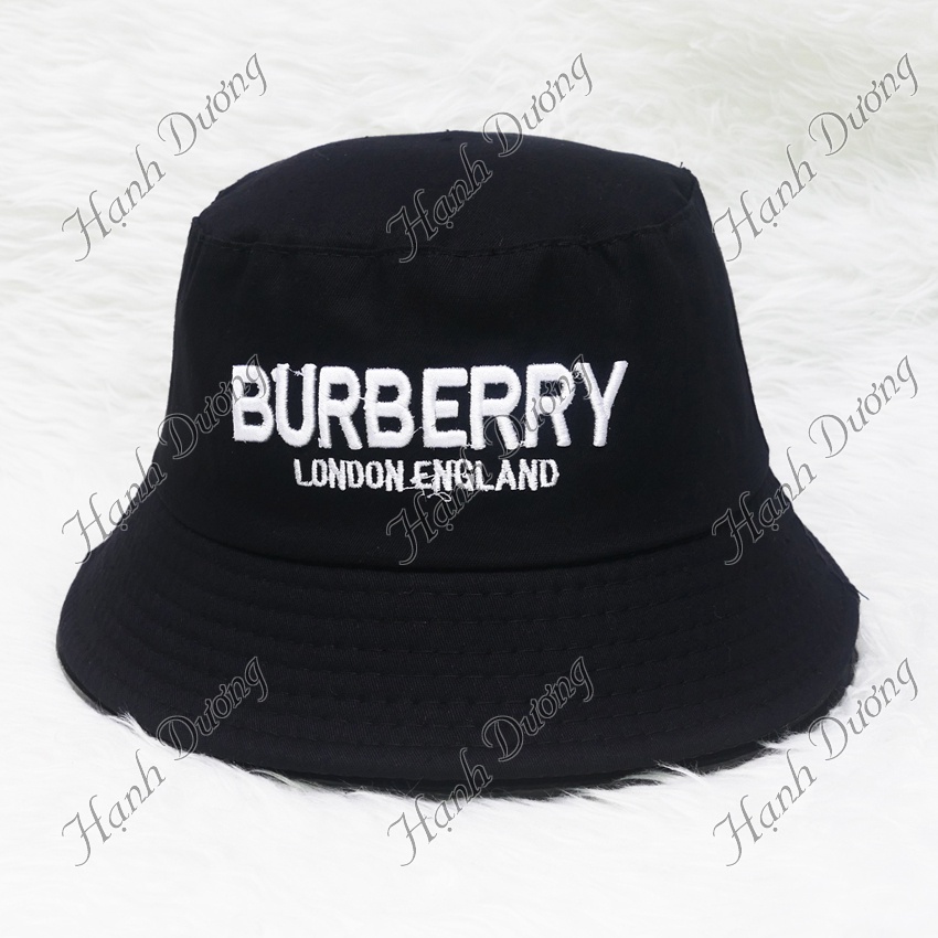 Nón bucket vành nhỏ B.u.r.b.e.r.ry con ngựa vải cotton cao cấp thời trang, cá tính phù hợp cho cả nam và nữ