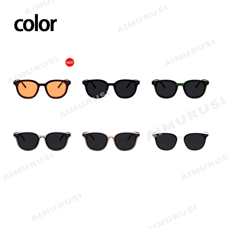 Kính mát gọng oval phong cách Hàn Quốc Ulzzang thời trang cho nam nữ