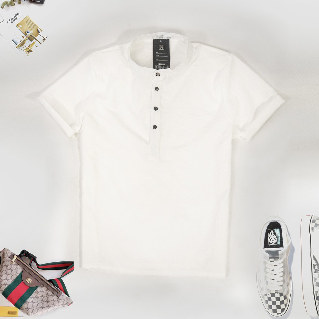 Áo đũi nam chất liệu đũi mềm mát nhẹ thoáng thấm hút mồ hôi tốt hot trend 2021 AD63 | BigBuy360 - bigbuy360.vn