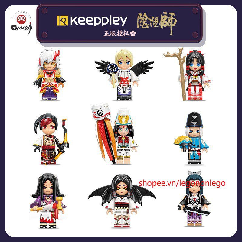 Lắp ráp nhân vật Ngẫu nhiên mô hình nhân vật game âm dương sư lego Onmyoji chất lượng Keeppley