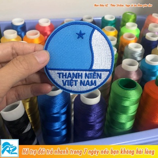 Patch vải ủi áo thêu logo Hội Liên hiệp Thanh niên LHTN Việt Nam S176