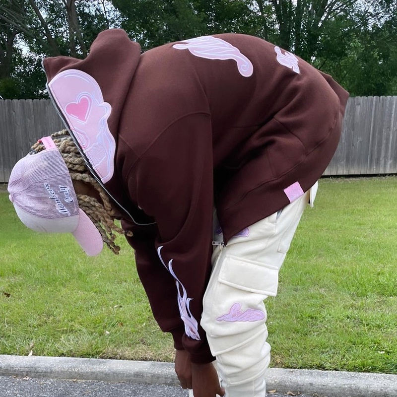 Áo Khoác hoodie Thể Thao Tay Dài Có Khóa Kéo In Hình Bộ Xương Gothic Punk Y2k Cho Nam