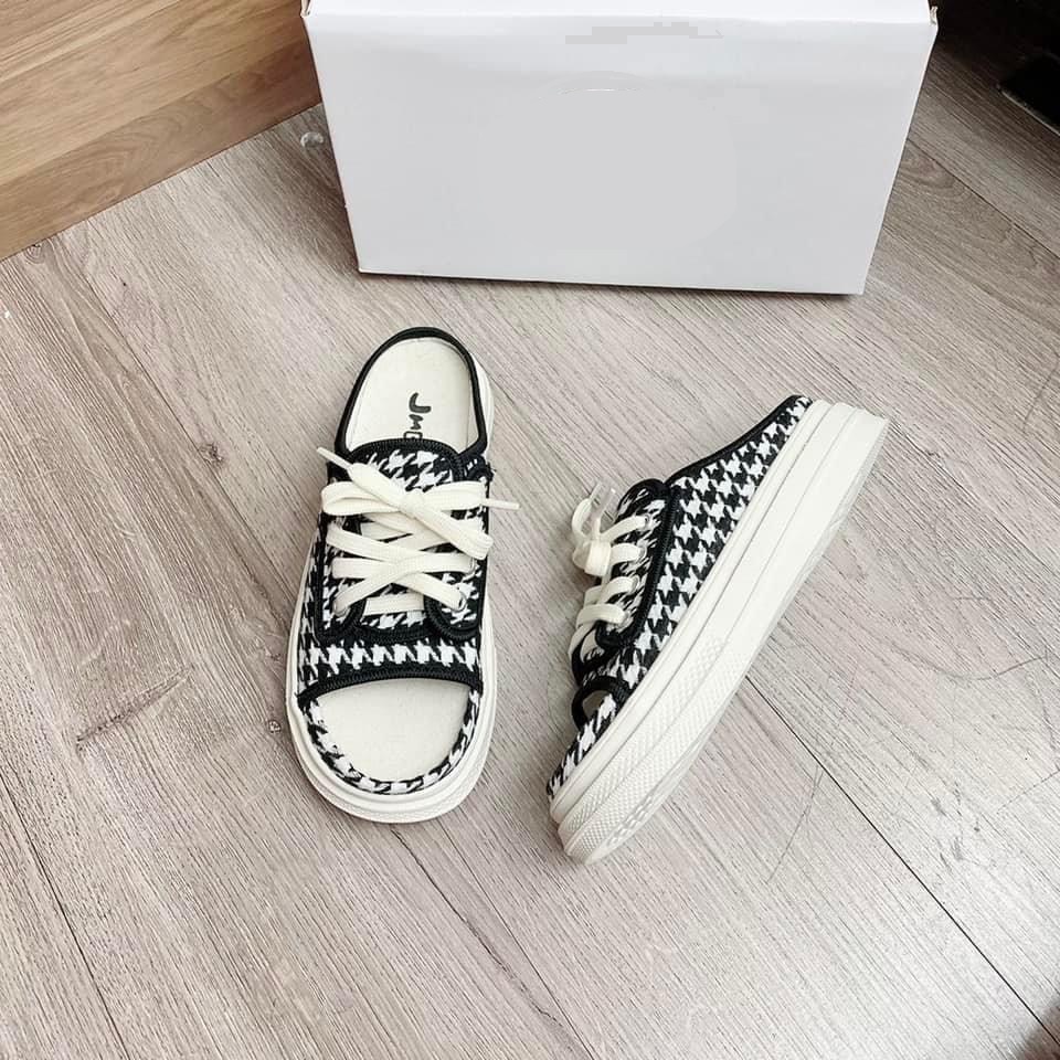 [FREESHIP ĐƠN 50K] DÉP BÁNH MÌ NỮ QUAI BẢN TO BUỘC DÂY ĐI ÊM CHÂN CỰC KÌ