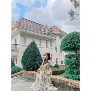 ĐẦM HOA DÁNG DÀI