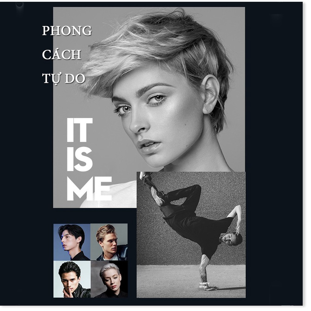 Sáp vuốt tóc nam tạo kiểu cứng BLUEMAN Hair Styling Wax 90ml