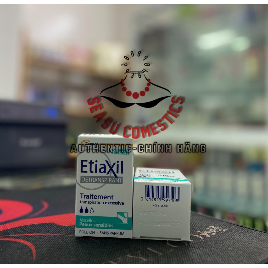 Lăn ngăn mùi và Mồ Hôi Etiaxil 15ml (mau xanh)