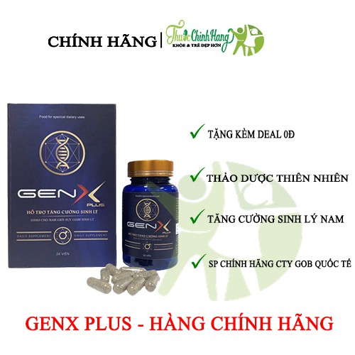 GEN X PLUS - Viên Uống Tăng Cường Sinh Lý Nam HỘP 24 VIÊN | BigBuy360 - bigbuy360.vn