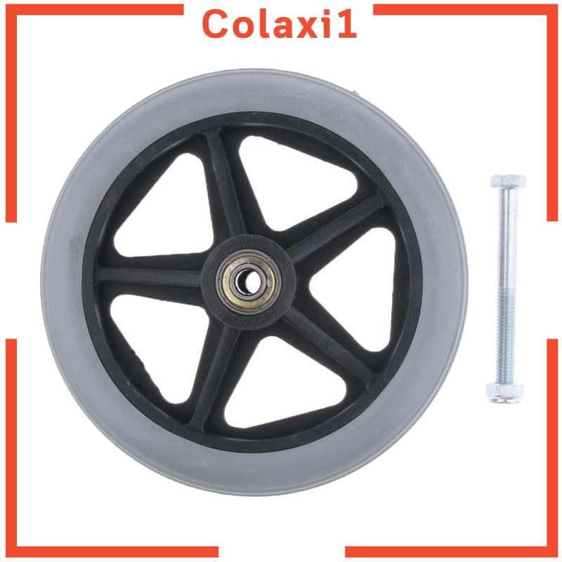 Bánh Xe Lăn Thay Thế Bằng Hợp Kim ABS Màu Xám 6 inch Cho Xe Lăn Trước Colaxi1