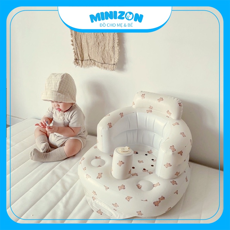 Ghế Hơi Tập Ngồi Playing Đủ Màu Cho Bé Phong Cách Hàn Quốc | Minizon Kids
