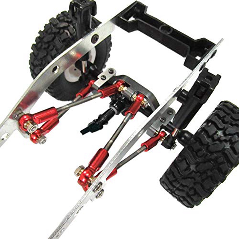 Cặp thay kéo kim loại màu đen gắn dưới đế yên xe hơi WPL C24 C14 1/16 RC