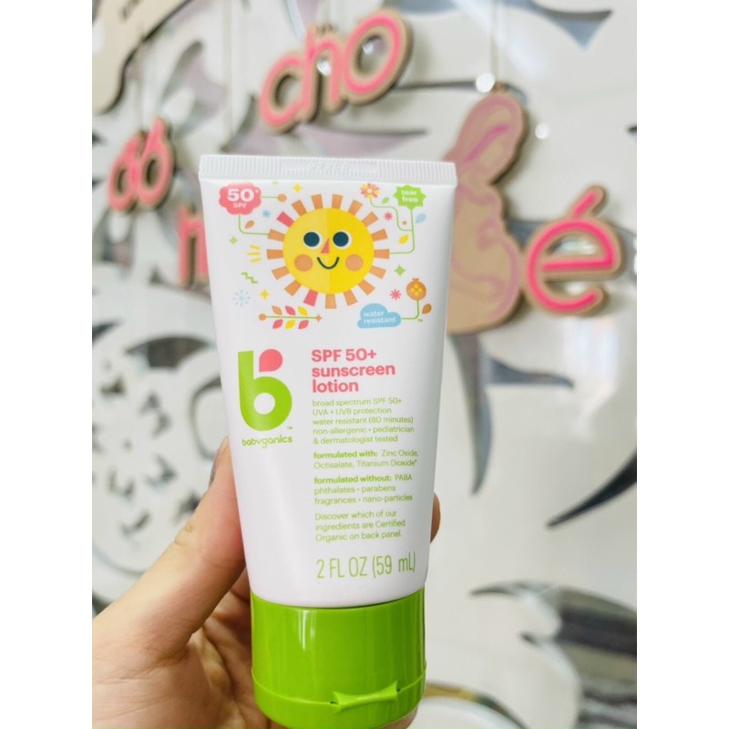 Kem chống nắng Babyganics cho bé Sơ sinh