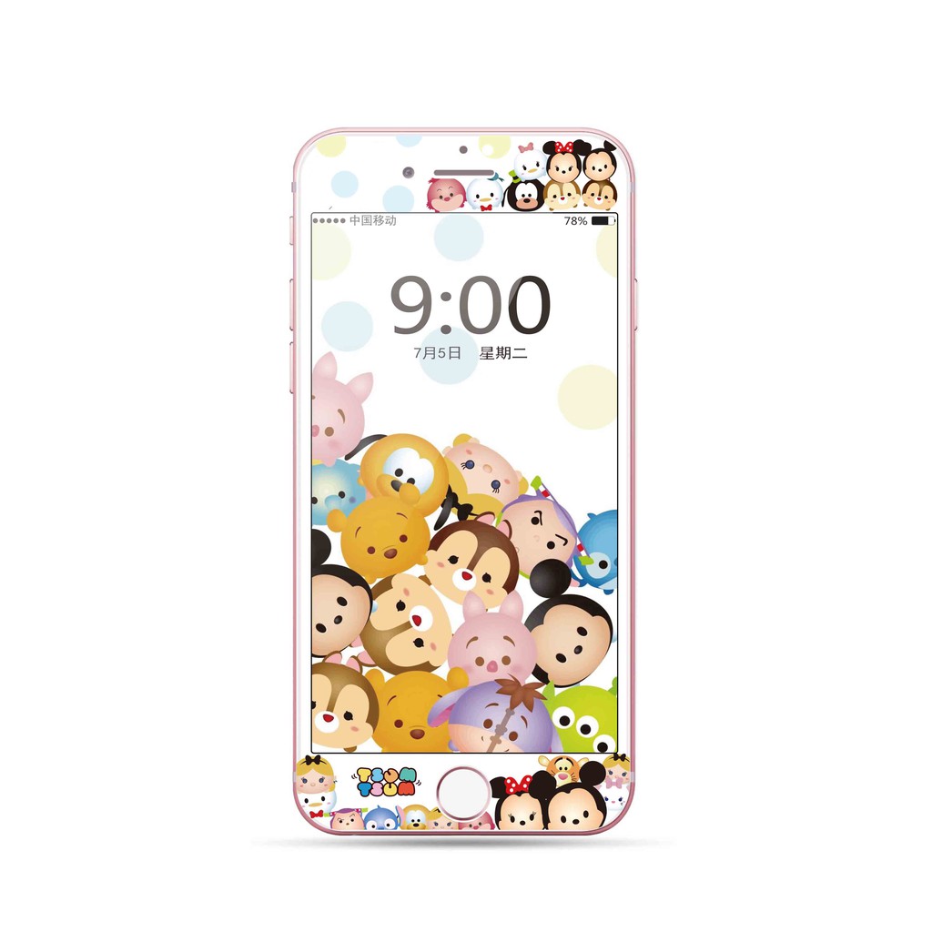 Kính Cường Lực Bảo Vệ Màn Hình In Hình Mickey Minnie 126 Dành Cho Iphone8 I7 I6 6s Plus