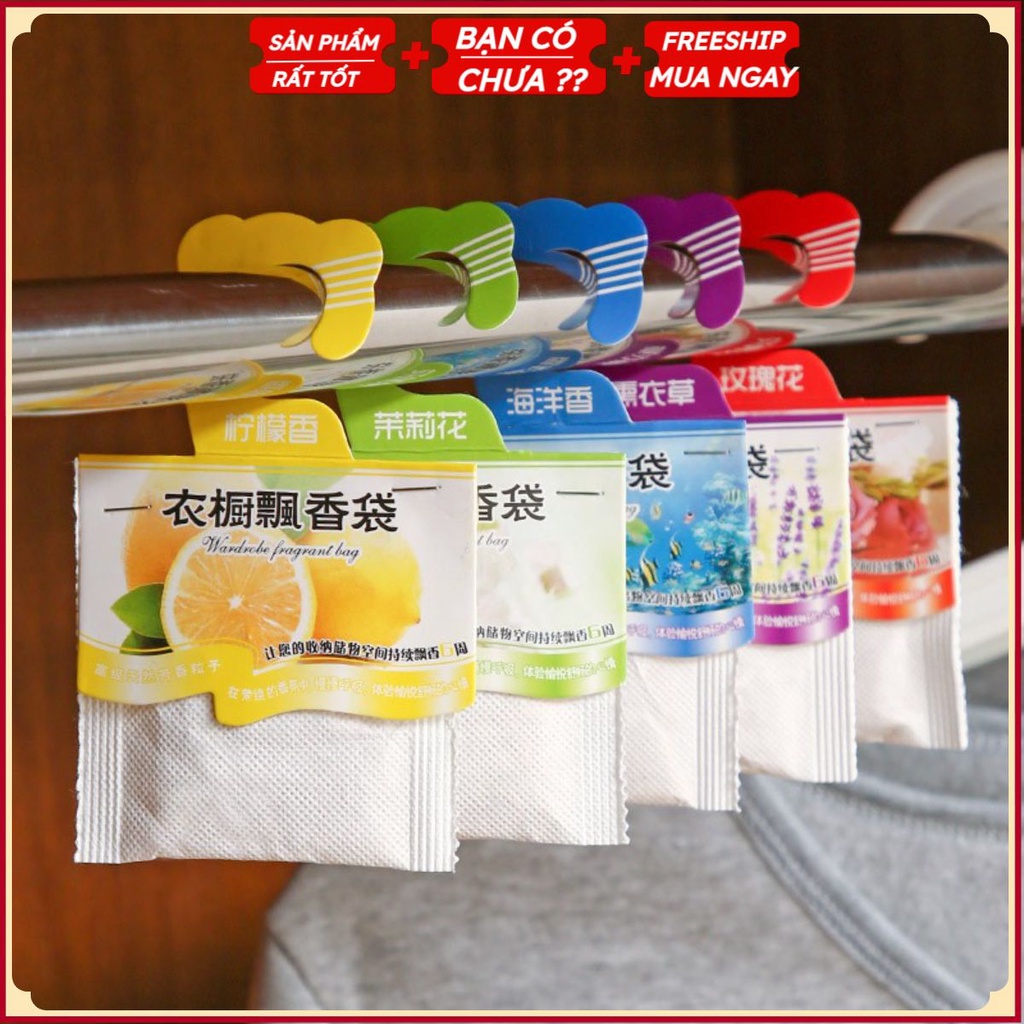 PVN30381 Túi thơm thảo mộc tinh dầu tự nhiên treo phòng, tủ quần áo, xe hơi có móc treo T2