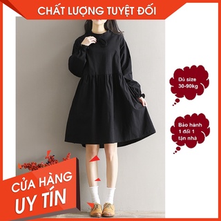 Babydoll, đầm babydoll đen vintage cao cấp HOMIAMALL đủ size 35-90kg bảo hành 1 đổi 1 tận nhà s04
