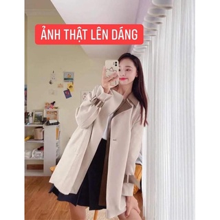 ÁO DẠ CỔ VEST NƠ ĐAI