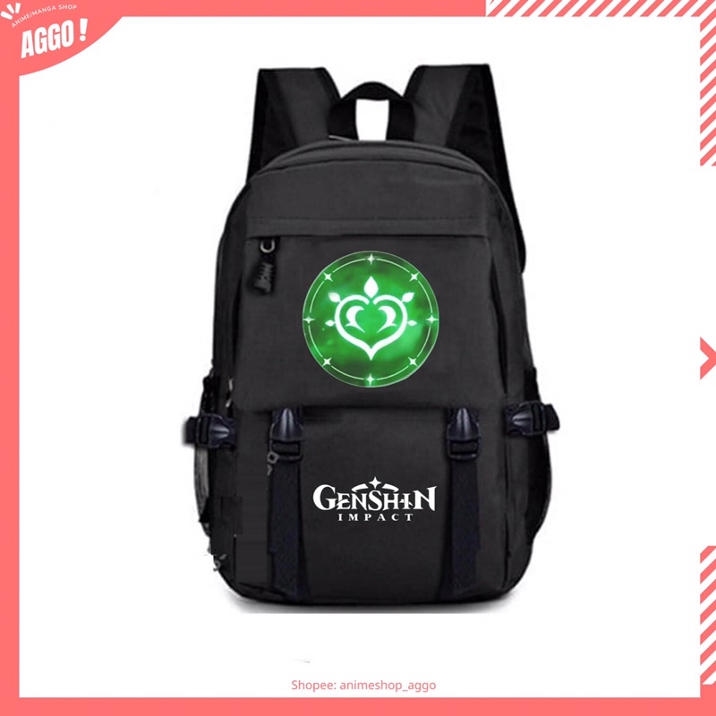 Balo Đi Học In Hình Game GENSHIN IMPACT Mẫu Mới Nam Nữ Unisex Chất Đẹp