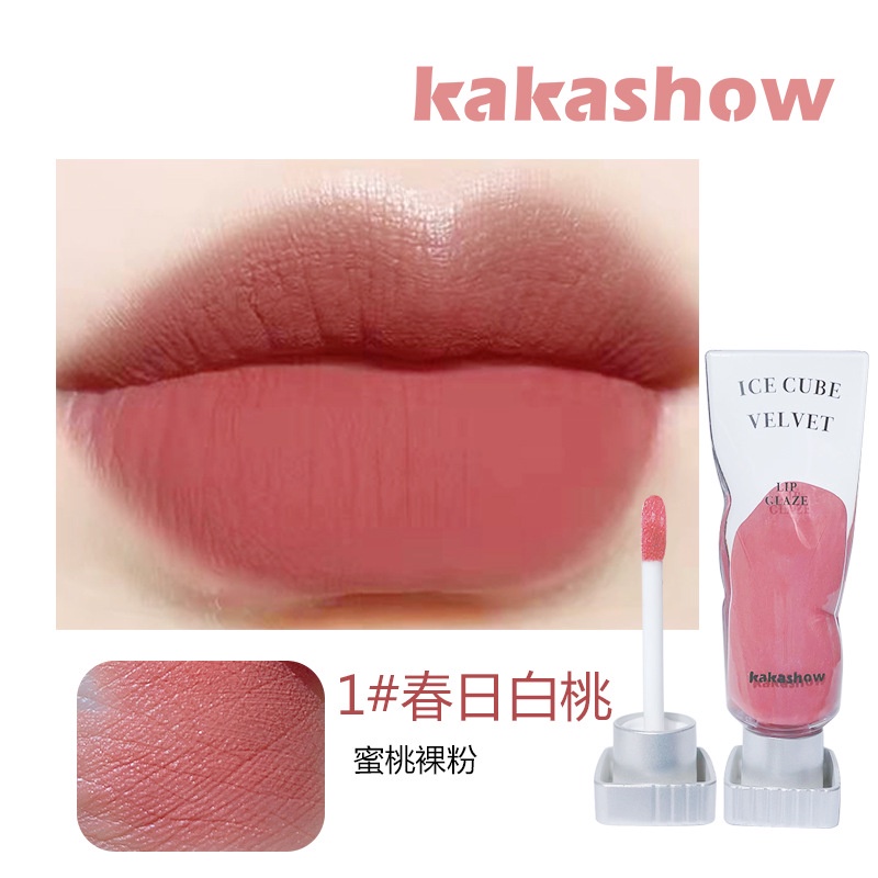 ✨Son Môi KAKASHOW 6 Màu Tùy Chọn Chống Thấm Nước Thương Hiệu Chất Nhung Lì Không Phai Màu Không Dính Cốc