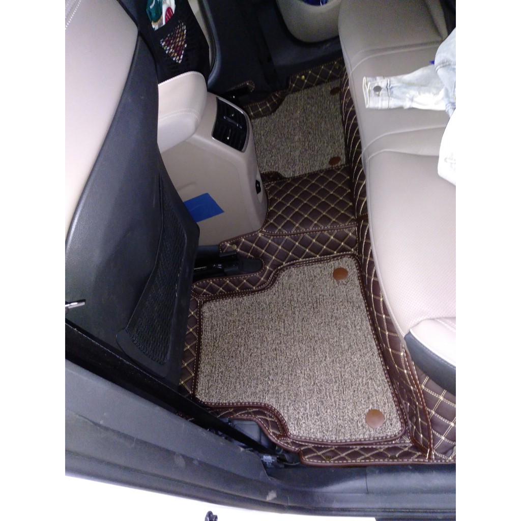 Thảm sàn, lót sàn xe Huyndai Tucson 2020 da 6D cao cấp- Không mùi hôi, không thấm nước, chống xước, ôm kín sàn xe