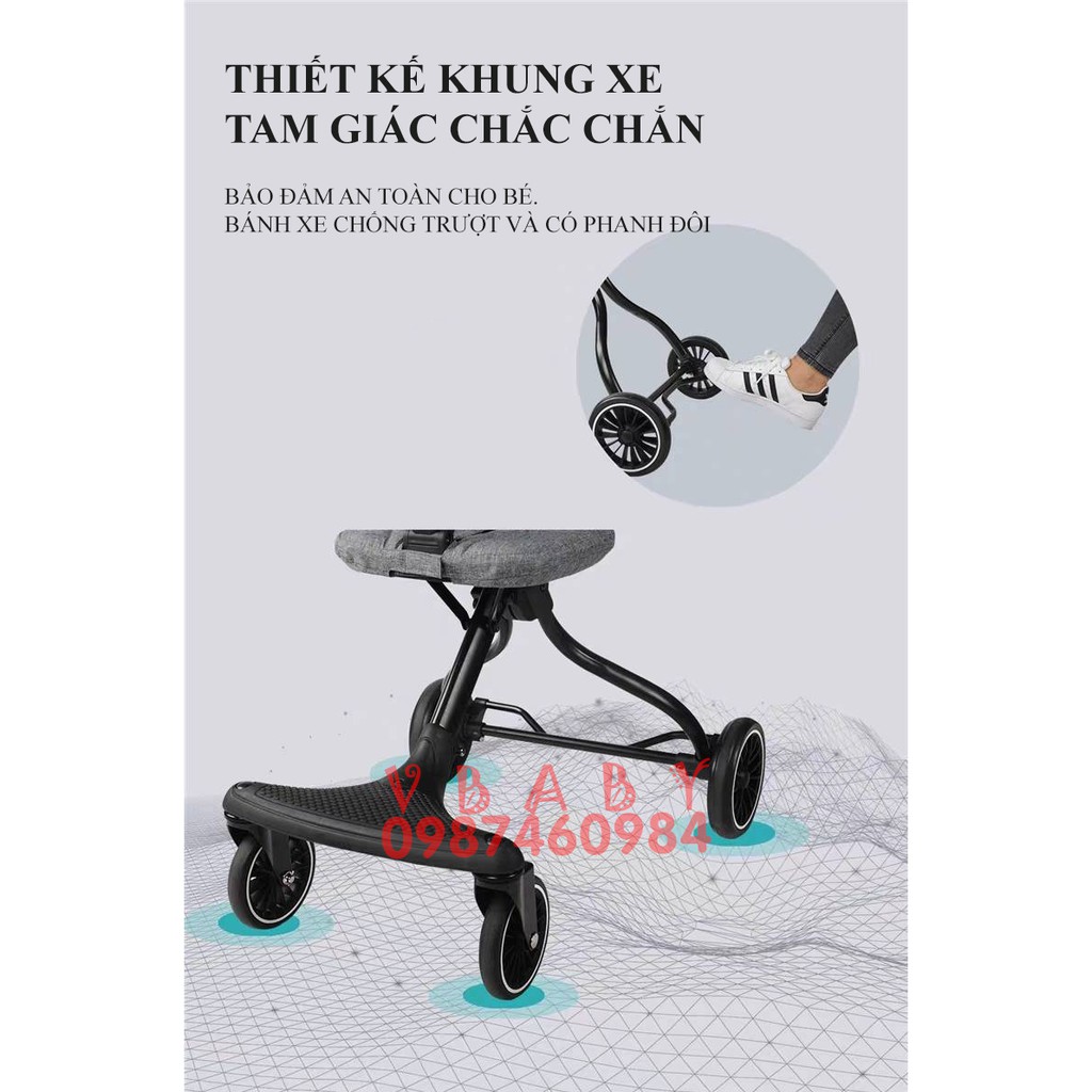 [Trợ giá] XE ĐẨY DU LỊCH TRẺ EM V2-1