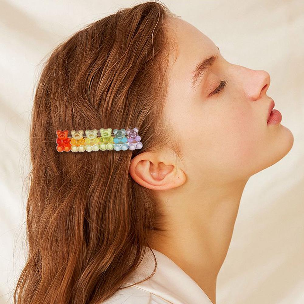 Future Kẹp Tóc Jelly Hình Gấu Dễ Thương Cho Nữ