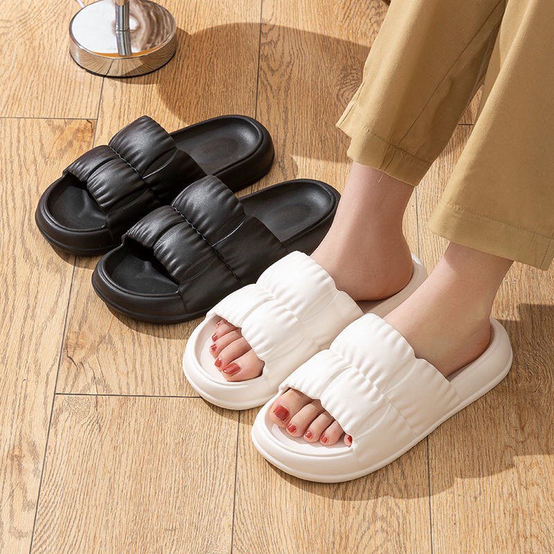 Dép bánh mì nữ, dép đế độn siêu nhẹ chất liệu EVA size kép 36-41