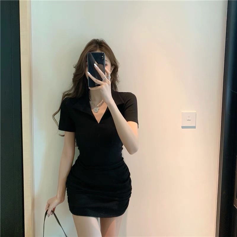 VÁY BODY CỔ TÀU NHÍU HÔNG / ĐẦM ÔM SIÊU HOT | BigBuy360 - bigbuy360.vn