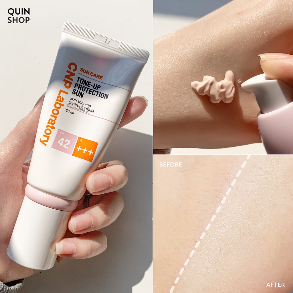Kem Chống Nắng Kiềm Dầu, Nâng Tone Da CNP Laboratory Tone-Up Protection Sun