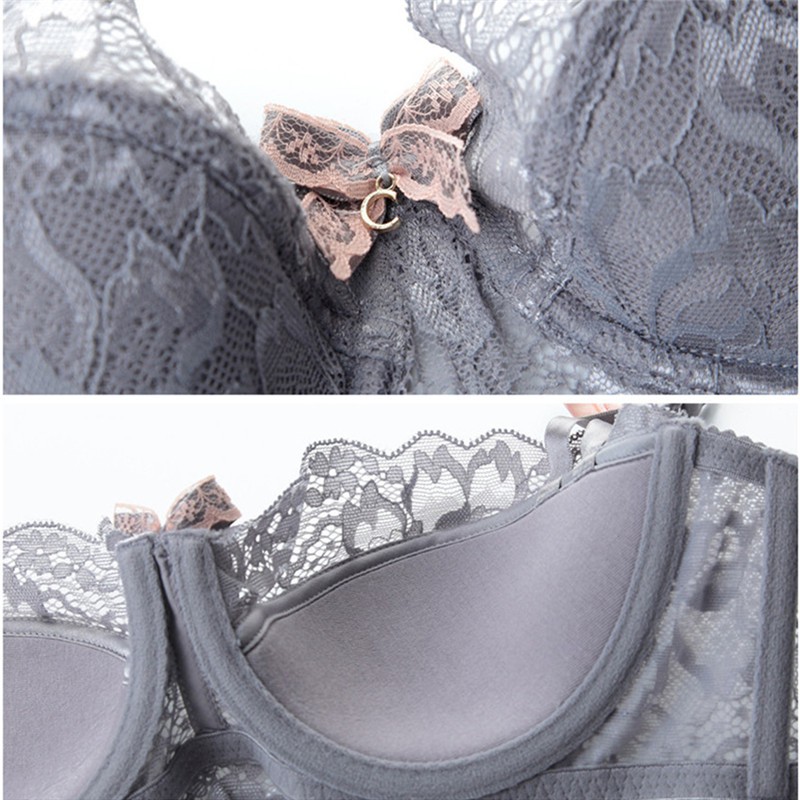 Set đồ lót hai mảnh VARSBABY V146 phối ren hoa xuyên thấu thời trang quyến rũ dành cho nữ