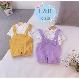 Set yếm + áo bi cho bé