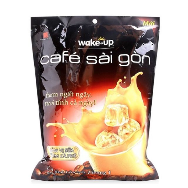 Cafe wake up Sài Gòn 3in 1 bịch 24goi× 19g