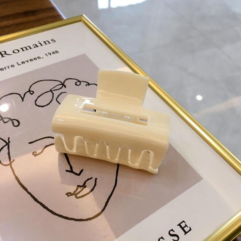 Kẹp tóc càng cua bằng acrylic hình chữ nhật