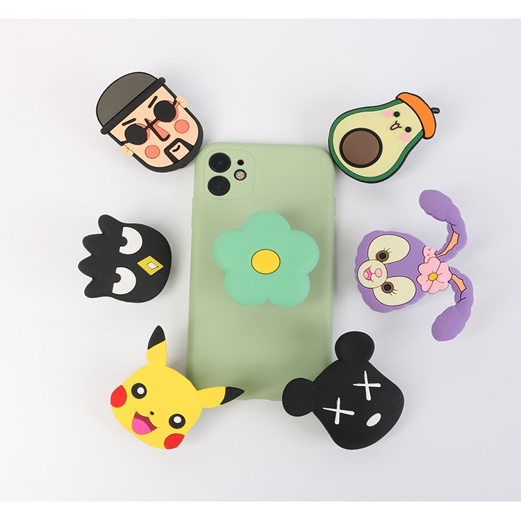 Chống điện thoại pop up Popsocket chất liệu sillicon cao cấp hình ngộ nghĩnh cute