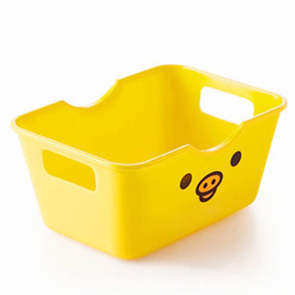 Hộp đựng đồ trang điểm để bàn đa năng bằng nhựa họa tiết hoạt hình sức chứa lớn tiện dụng