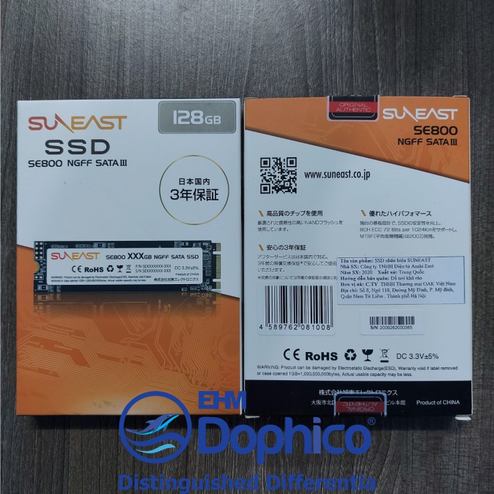 Ổ cứng SSD M2 SATAIII SunEast 128GB nội địa Nhật Bản – CHÍNH HÃNG – Bảo hành 3 năm