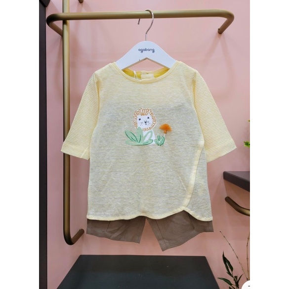 Set agabang xuất Hàn -Nhập Hàn agabang chất cotton thun lanh mùa hè